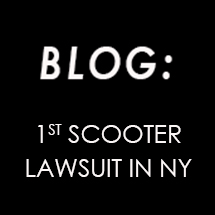 First Scooter Lawsuit in NY