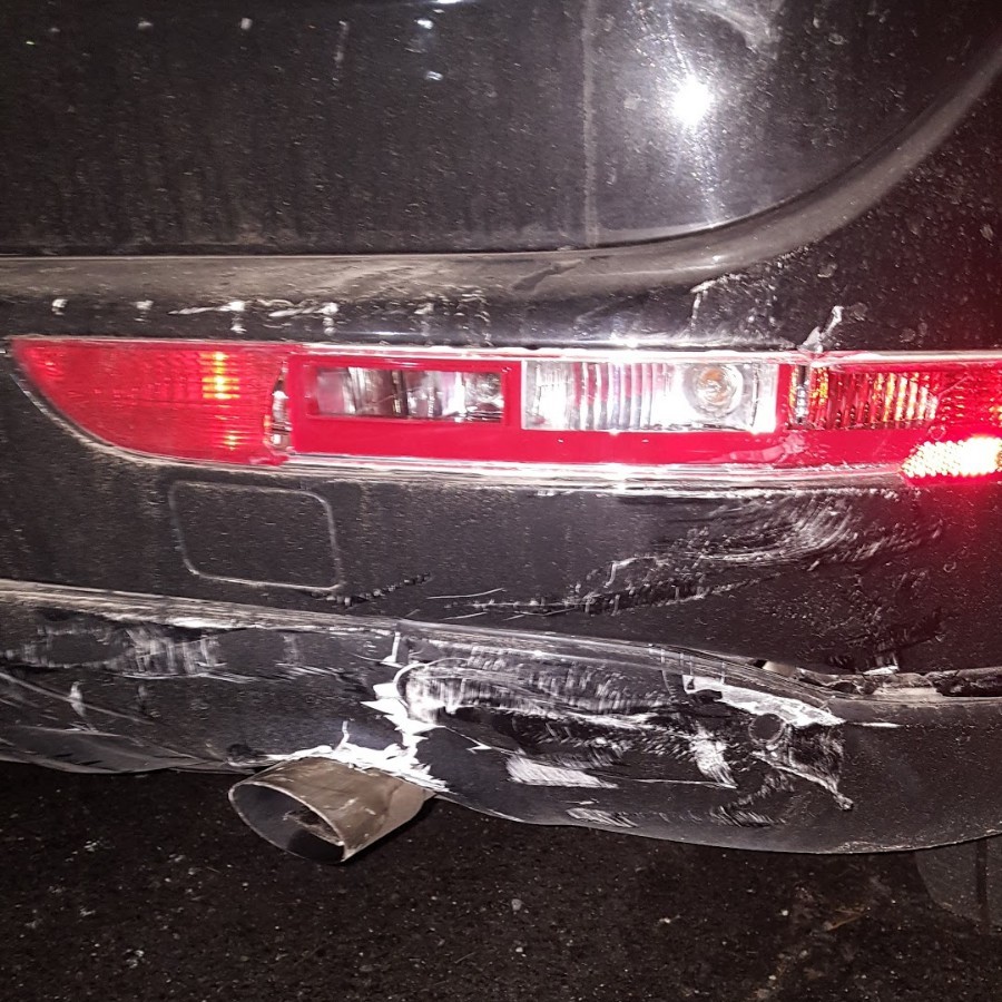 Annette car damage