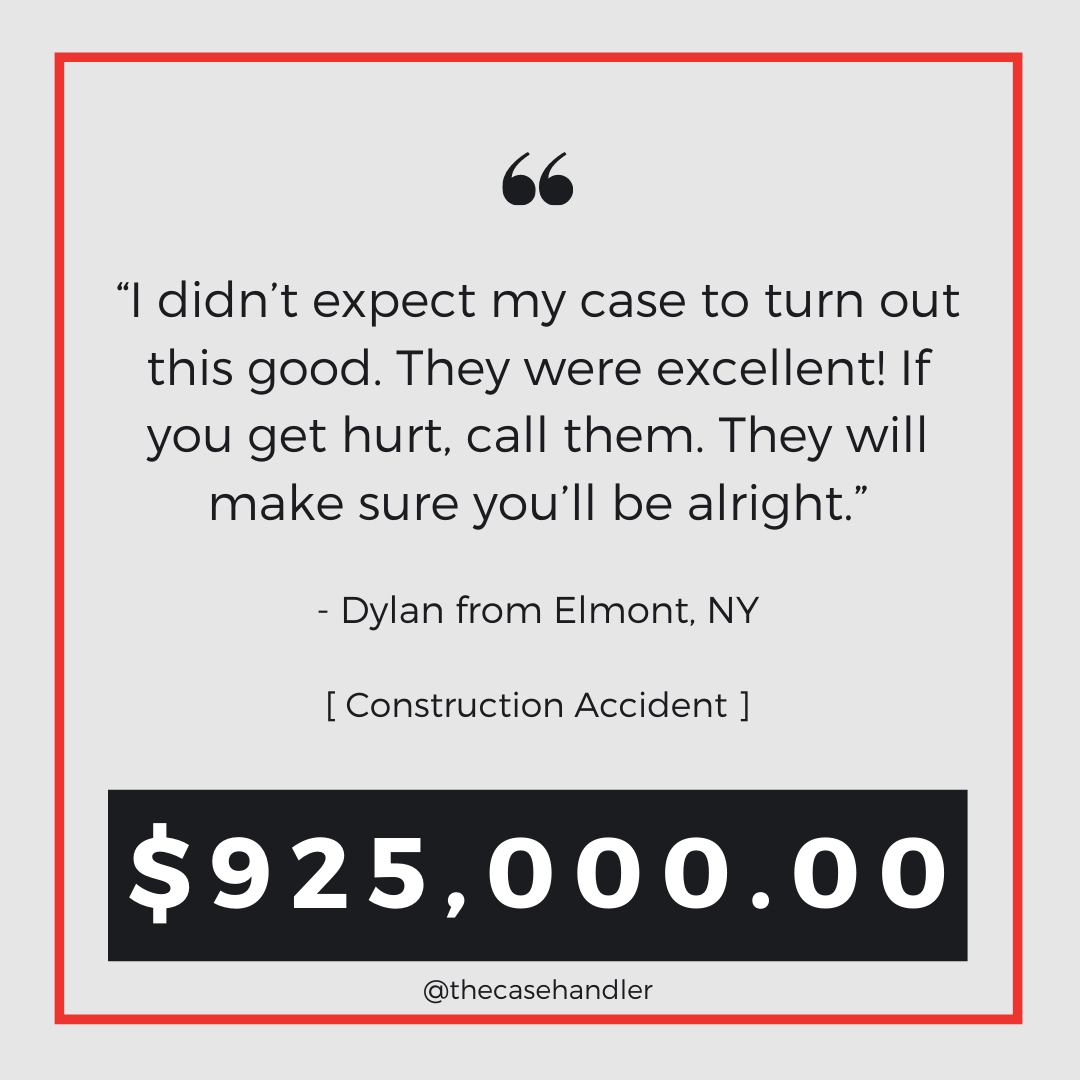 Queens Construction Ladder Fall Accident Lawyer Review Dylan